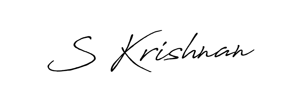 Similarly Antro_Vectra_Bolder is the best handwritten signature design. Signature creator online .You can use it as an online autograph creator for name S Krishnan. S Krishnan signature style 7 images and pictures png