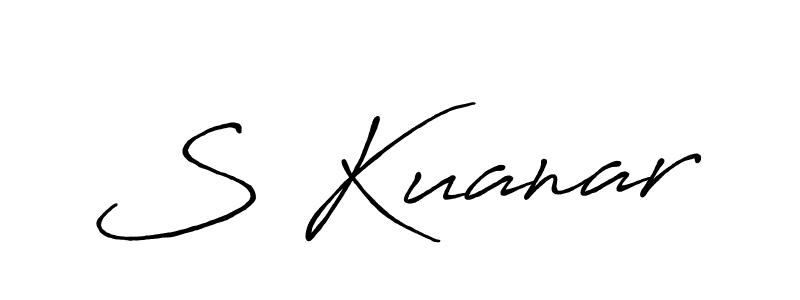 Antro_Vectra_Bolder is a professional signature style that is perfect for those who want to add a touch of class to their signature. It is also a great choice for those who want to make their signature more unique. Get S Kuanar name to fancy signature for free. S Kuanar signature style 7 images and pictures png