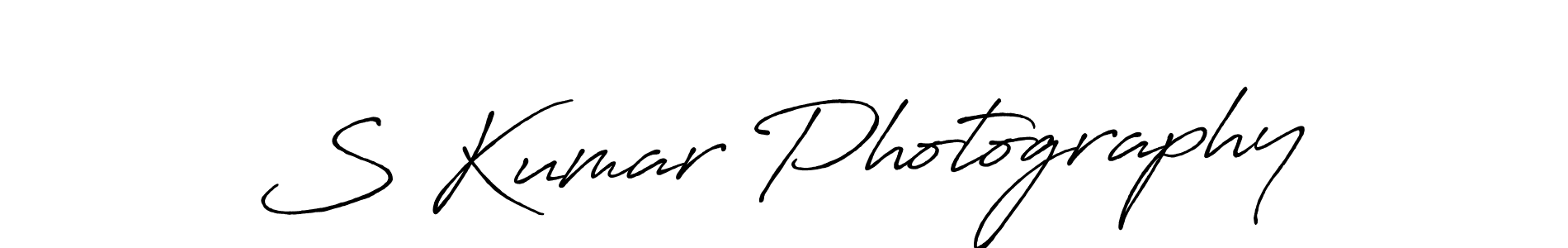 How to make S Kumar Photography name signature. Use Antro_Vectra_Bolder style for creating short signs online. This is the latest handwritten sign. S Kumar Photography signature style 7 images and pictures png