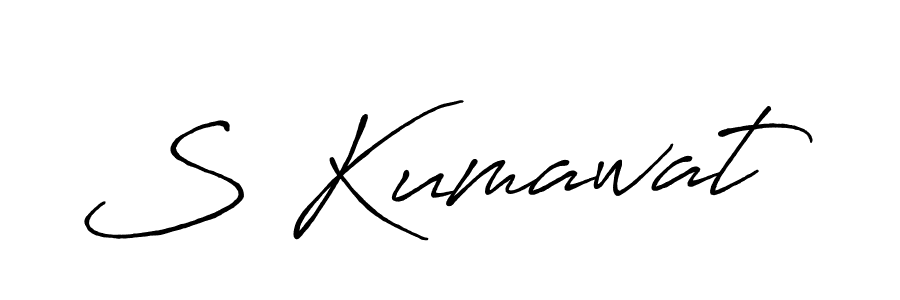 S Kumawat stylish signature style. Best Handwritten Sign (Antro_Vectra_Bolder) for my name. Handwritten Signature Collection Ideas for my name S Kumawat. S Kumawat signature style 7 images and pictures png