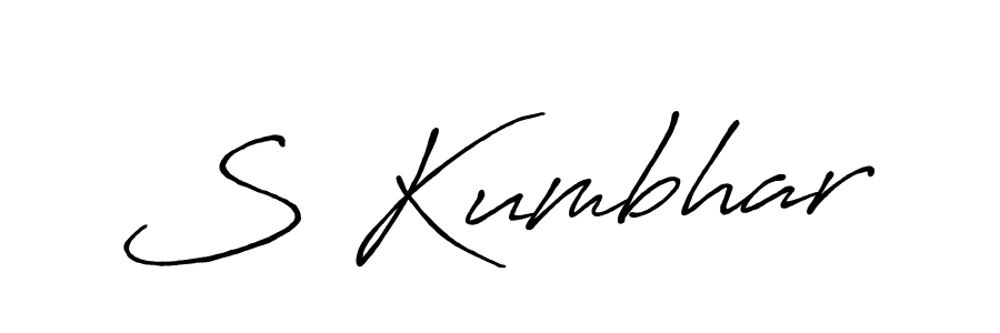 Make a beautiful signature design for name S Kumbhar. With this signature (Antro_Vectra_Bolder) style, you can create a handwritten signature for free. S Kumbhar signature style 7 images and pictures png