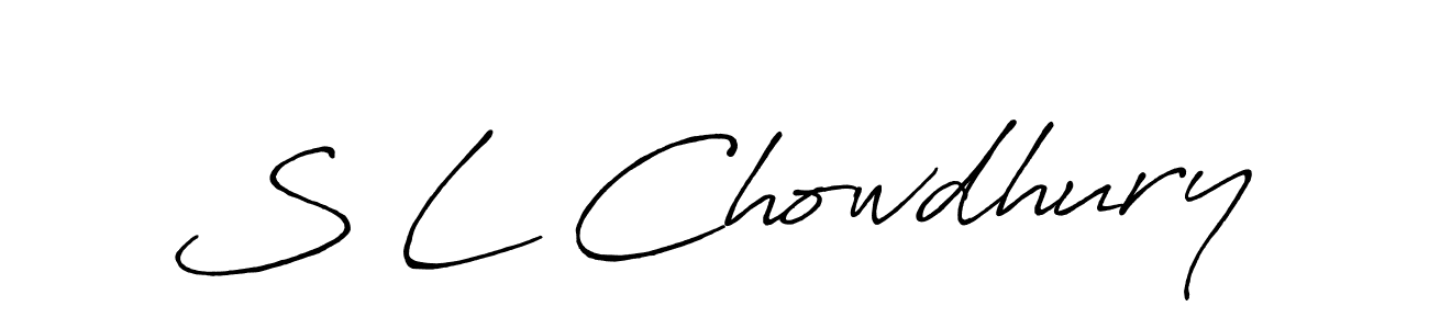 It looks lik you need a new signature style for name S L Chowdhury. Design unique handwritten (Antro_Vectra_Bolder) signature with our free signature maker in just a few clicks. S L Chowdhury signature style 7 images and pictures png