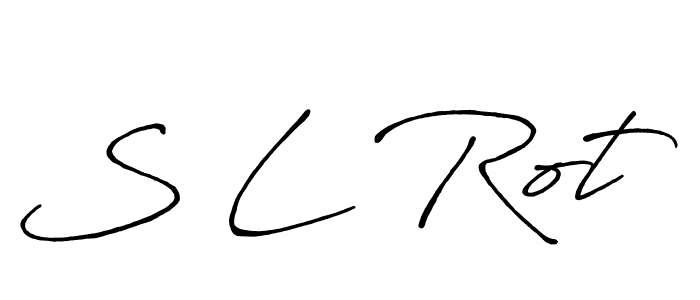 Use a signature maker to create a handwritten signature online. With this signature software, you can design (Antro_Vectra_Bolder) your own signature for name S L Rot. S L Rot signature style 7 images and pictures png