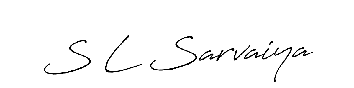 It looks lik you need a new signature style for name S L Sarvaiya. Design unique handwritten (Antro_Vectra_Bolder) signature with our free signature maker in just a few clicks. S L Sarvaiya signature style 7 images and pictures png