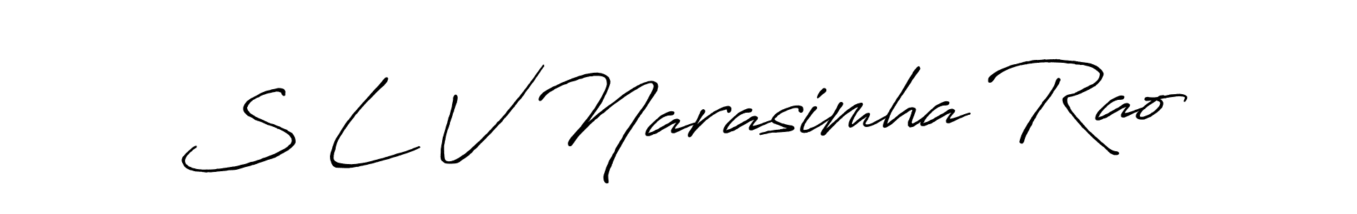 Once you've used our free online signature maker to create your best signature Antro_Vectra_Bolder style, it's time to enjoy all of the benefits that S L V Narasimha Rao name signing documents. S L V Narasimha Rao signature style 7 images and pictures png