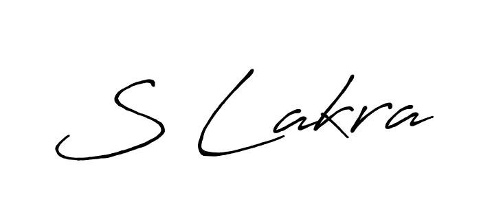 Also You can easily find your signature by using the search form. We will create S Lakra name handwritten signature images for you free of cost using Antro_Vectra_Bolder sign style. S Lakra signature style 7 images and pictures png