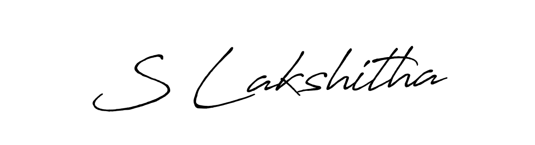 Antro_Vectra_Bolder is a professional signature style that is perfect for those who want to add a touch of class to their signature. It is also a great choice for those who want to make their signature more unique. Get S Lakshitha name to fancy signature for free. S Lakshitha signature style 7 images and pictures png