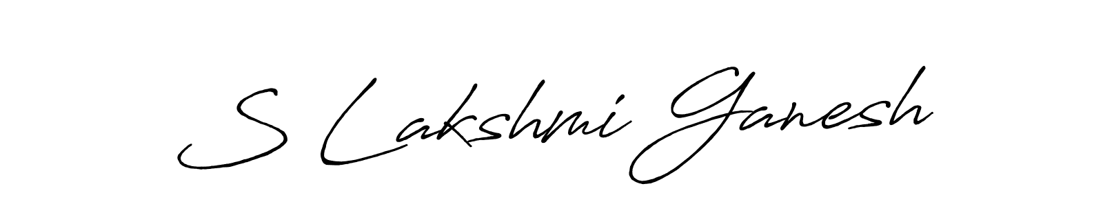 Make a beautiful signature design for name S Lakshmi Ganesh. Use this online signature maker to create a handwritten signature for free. S Lakshmi Ganesh signature style 7 images and pictures png