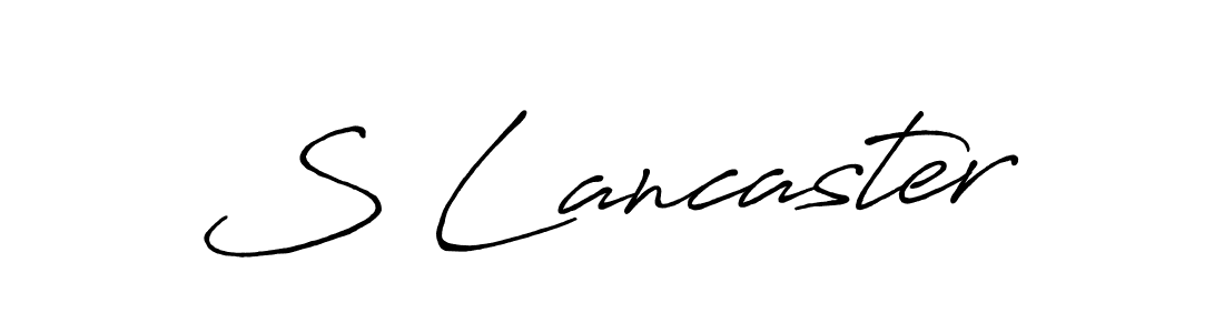 How to make S Lancaster signature? Antro_Vectra_Bolder is a professional autograph style. Create handwritten signature for S Lancaster name. S Lancaster signature style 7 images and pictures png