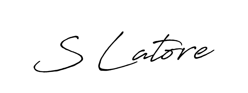 It looks lik you need a new signature style for name S Latore. Design unique handwritten (Antro_Vectra_Bolder) signature with our free signature maker in just a few clicks. S Latore signature style 7 images and pictures png