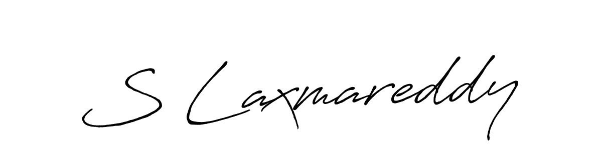 Make a beautiful signature design for name S Laxmareddy. With this signature (Antro_Vectra_Bolder) style, you can create a handwritten signature for free. S Laxmareddy signature style 7 images and pictures png