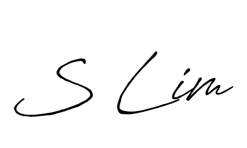 Also You can easily find your signature by using the search form. We will create S Lim name handwritten signature images for you free of cost using Antro_Vectra_Bolder sign style. S Lim signature style 7 images and pictures png