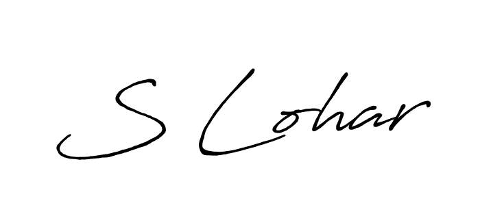 Make a beautiful signature design for name S Lohar. With this signature (Antro_Vectra_Bolder) style, you can create a handwritten signature for free. S Lohar signature style 7 images and pictures png