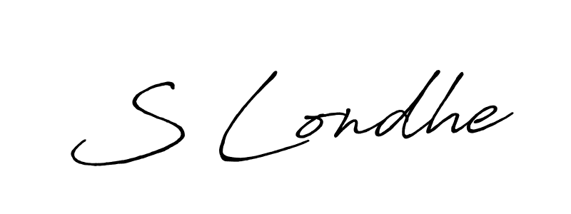 Make a short S Londhe signature style. Manage your documents anywhere anytime using Antro_Vectra_Bolder. Create and add eSignatures, submit forms, share and send files easily. S Londhe signature style 7 images and pictures png