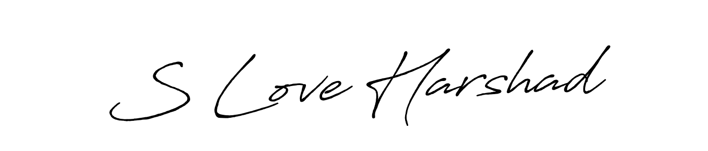 See photos of S Love Harshad official signature by Spectra . Check more albums & portfolios. Read reviews & check more about Antro_Vectra_Bolder font. S Love Harshad signature style 7 images and pictures png