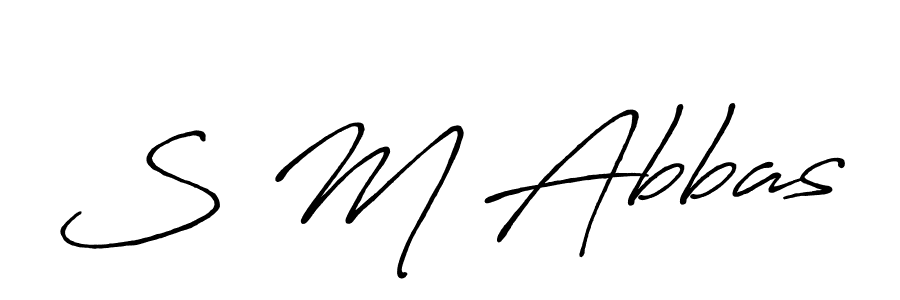 Antro_Vectra_Bolder is a professional signature style that is perfect for those who want to add a touch of class to their signature. It is also a great choice for those who want to make their signature more unique. Get S M Abbas name to fancy signature for free. S M Abbas signature style 7 images and pictures png