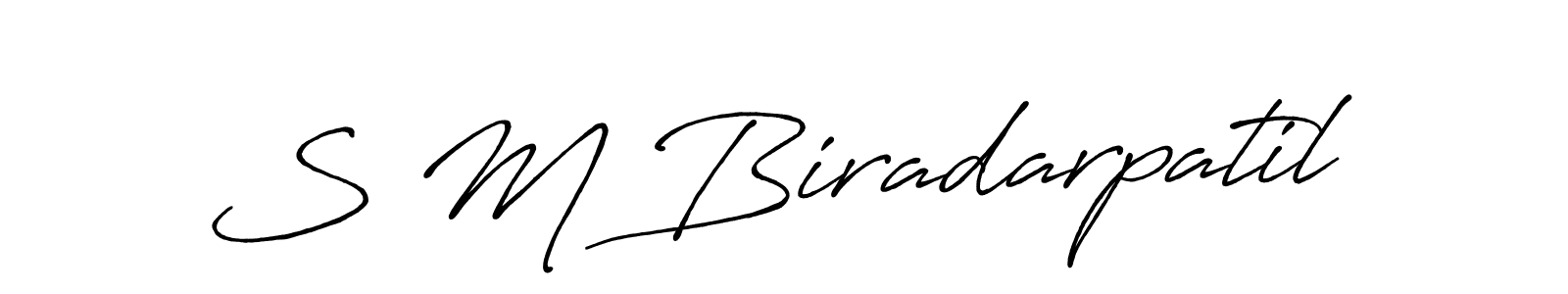 Make a beautiful signature design for name S M Biradarpatil. With this signature (Antro_Vectra_Bolder) style, you can create a handwritten signature for free. S M Biradarpatil signature style 7 images and pictures png