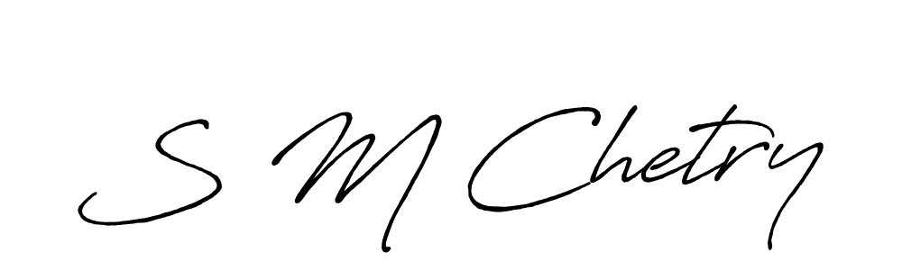 How to Draw S M Chetry signature style? Antro_Vectra_Bolder is a latest design signature styles for name S M Chetry. S M Chetry signature style 7 images and pictures png