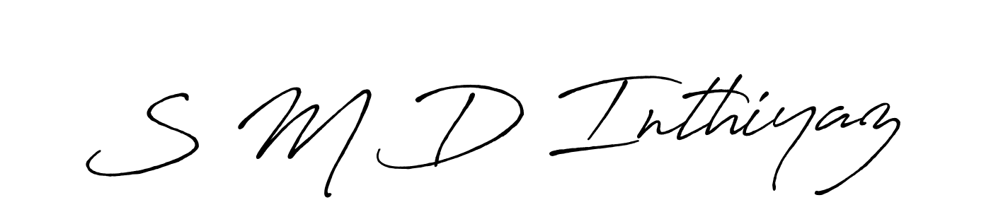 Make a beautiful signature design for name S M D Inthiyaz. Use this online signature maker to create a handwritten signature for free. S M D Inthiyaz signature style 7 images and pictures png