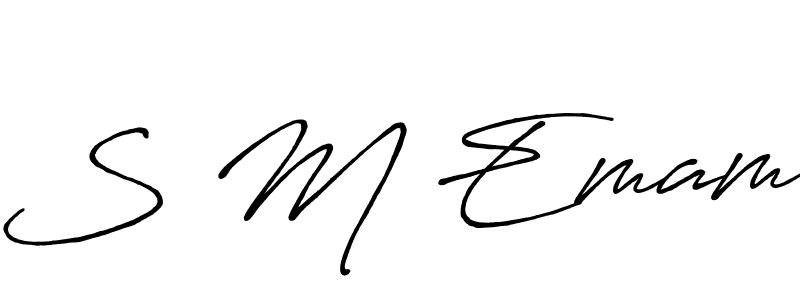 This is the best signature style for the S M Emam name. Also you like these signature font (Antro_Vectra_Bolder). Mix name signature. S M Emam signature style 7 images and pictures png