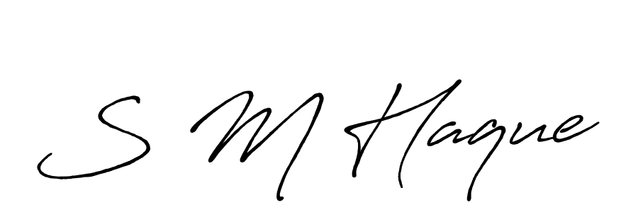 Make a beautiful signature design for name S M Haque. Use this online signature maker to create a handwritten signature for free. S M Haque signature style 7 images and pictures png