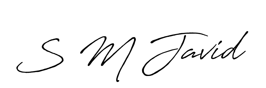 Similarly Antro_Vectra_Bolder is the best handwritten signature design. Signature creator online .You can use it as an online autograph creator for name S M Javid. S M Javid signature style 7 images and pictures png