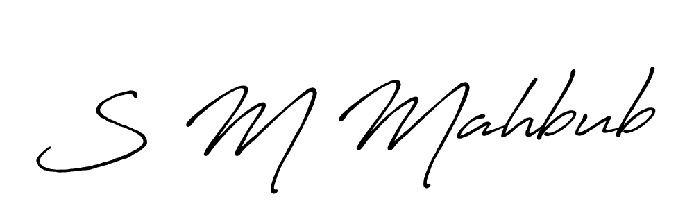 How to Draw S M Mahbub signature style? Antro_Vectra_Bolder is a latest design signature styles for name S M Mahbub. S M Mahbub signature style 7 images and pictures png