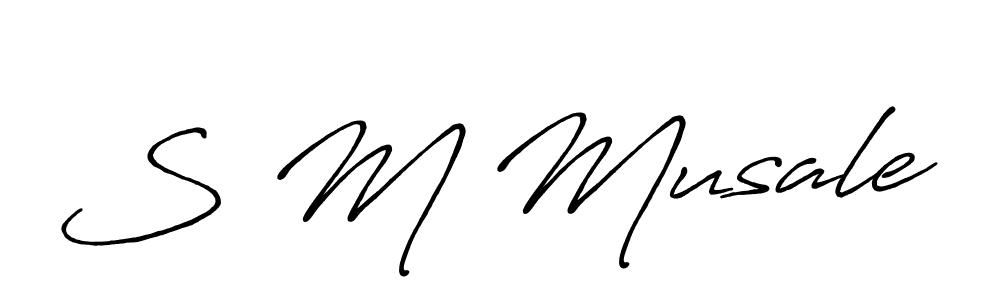 Make a beautiful signature design for name S M Musale. Use this online signature maker to create a handwritten signature for free. S M Musale signature style 7 images and pictures png