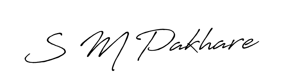 Also You can easily find your signature by using the search form. We will create S M Pakhare name handwritten signature images for you free of cost using Antro_Vectra_Bolder sign style. S M Pakhare signature style 7 images and pictures png