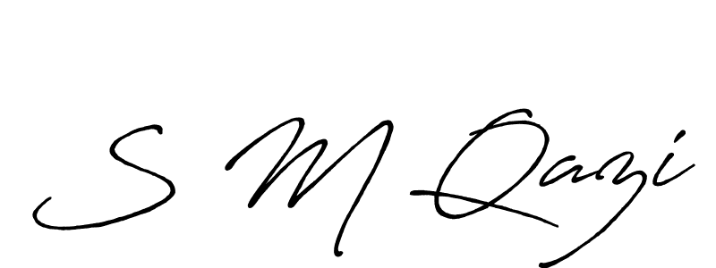 Make a short S M Qazi signature style. Manage your documents anywhere anytime using Antro_Vectra_Bolder. Create and add eSignatures, submit forms, share and send files easily. S M Qazi signature style 7 images and pictures png