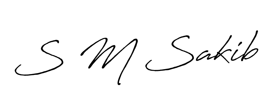 Make a beautiful signature design for name S M Sakib. Use this online signature maker to create a handwritten signature for free. S M Sakib signature style 7 images and pictures png