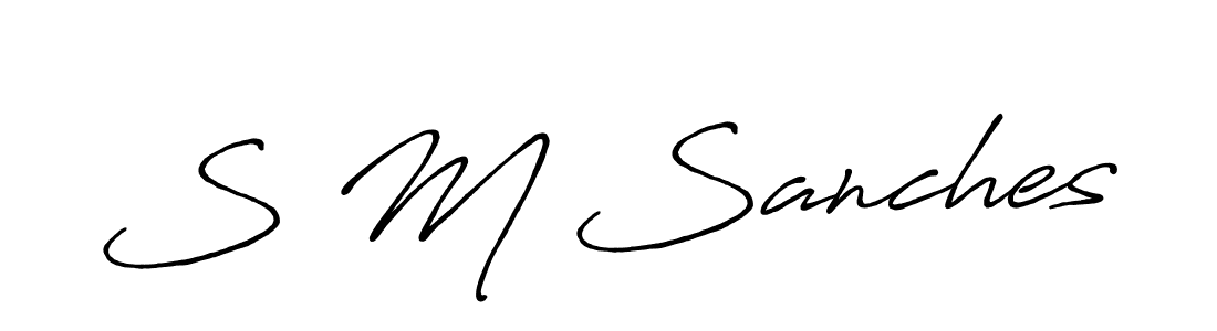 Here are the top 10 professional signature styles for the name S M Sanches. These are the best autograph styles you can use for your name. S M Sanches signature style 7 images and pictures png