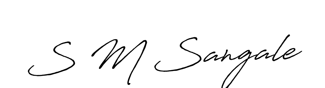 Once you've used our free online signature maker to create your best signature Antro_Vectra_Bolder style, it's time to enjoy all of the benefits that S M Sangale name signing documents. S M Sangale signature style 7 images and pictures png