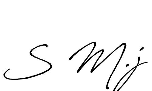 Antro_Vectra_Bolder is a professional signature style that is perfect for those who want to add a touch of class to their signature. It is also a great choice for those who want to make their signature more unique. Get S M.j name to fancy signature for free. S M.j signature style 7 images and pictures png