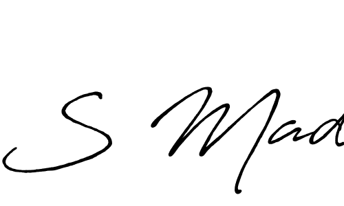 Design your own signature with our free online signature maker. With this signature software, you can create a handwritten (Antro_Vectra_Bolder) signature for name S Mad. S Mad signature style 7 images and pictures png