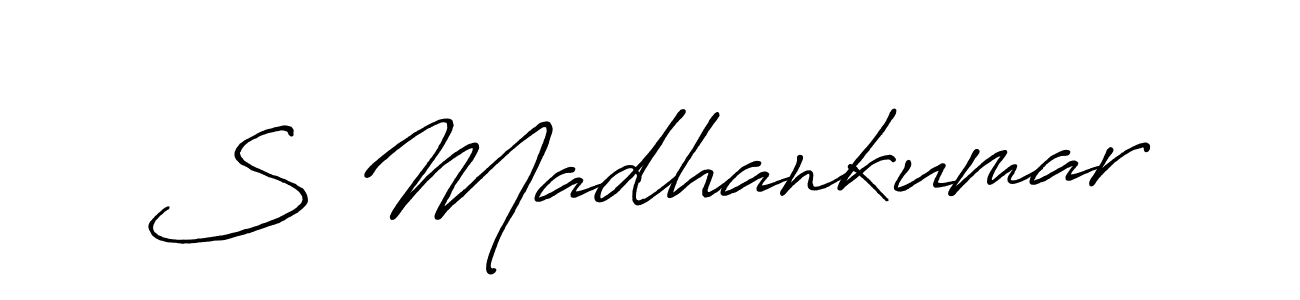 Antro_Vectra_Bolder is a professional signature style that is perfect for those who want to add a touch of class to their signature. It is also a great choice for those who want to make their signature more unique. Get S Madhankumar name to fancy signature for free. S Madhankumar signature style 7 images and pictures png