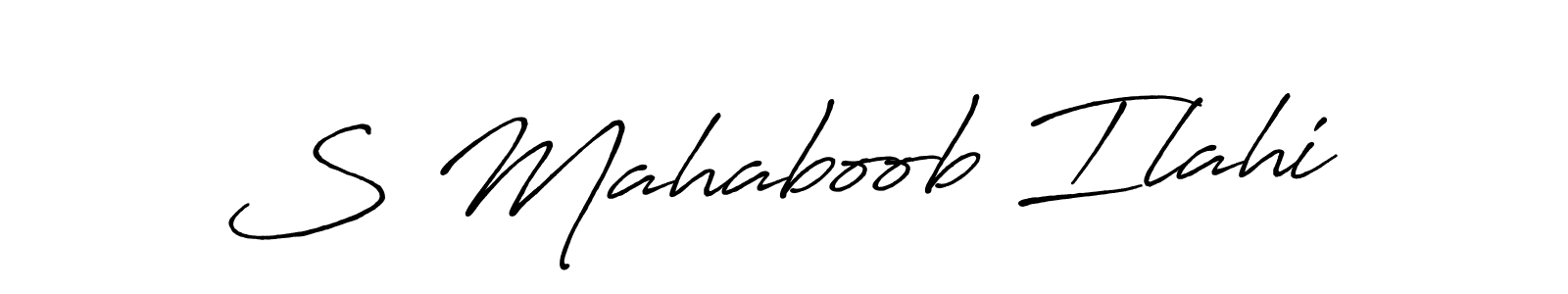 It looks lik you need a new signature style for name S Mahaboob Ilahi. Design unique handwritten (Antro_Vectra_Bolder) signature with our free signature maker in just a few clicks. S Mahaboob Ilahi signature style 7 images and pictures png