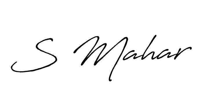 Also You can easily find your signature by using the search form. We will create S Mahar name handwritten signature images for you free of cost using Antro_Vectra_Bolder sign style. S Mahar signature style 7 images and pictures png