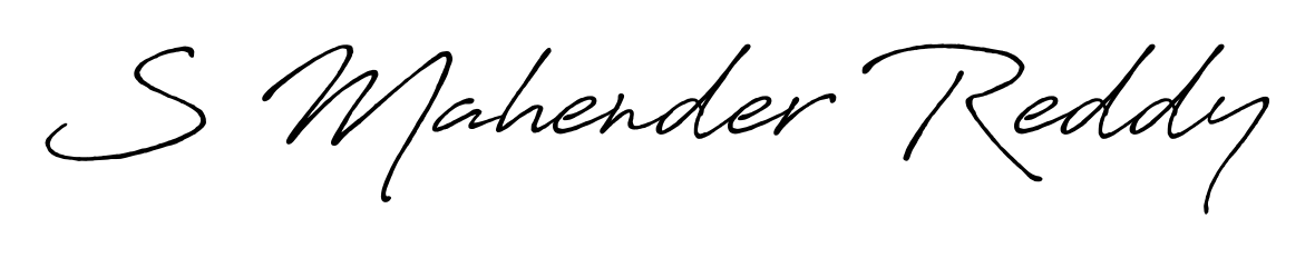 You should practise on your own different ways (Antro_Vectra_Bolder) to write your name (S Mahender Reddy) in signature. Don't let someone else do it for you. S Mahender Reddy signature style 7 images and pictures png