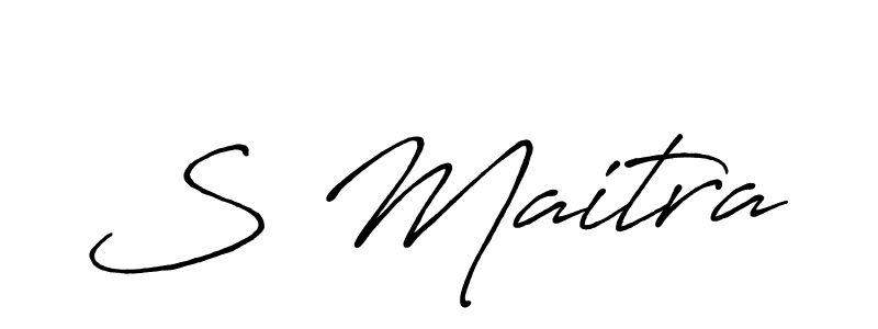 if you are searching for the best signature style for your name S Maitra. so please give up your signature search. here we have designed multiple signature styles  using Antro_Vectra_Bolder. S Maitra signature style 7 images and pictures png