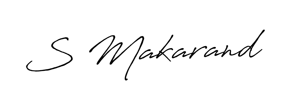 The best way (Antro_Vectra_Bolder) to make a short signature is to pick only two or three words in your name. The name S Makarand include a total of six letters. For converting this name. S Makarand signature style 7 images and pictures png