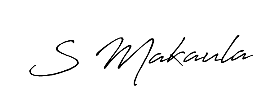 How to make S Makaula signature? Antro_Vectra_Bolder is a professional autograph style. Create handwritten signature for S Makaula name. S Makaula signature style 7 images and pictures png