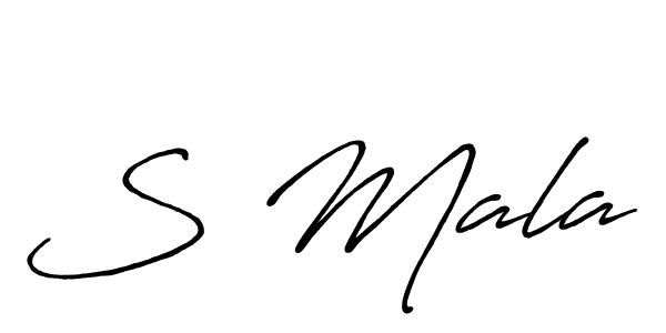 Also we have S Mala name is the best signature style. Create professional handwritten signature collection using Antro_Vectra_Bolder autograph style. S Mala signature style 7 images and pictures png