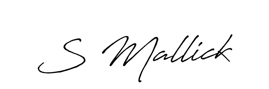 You should practise on your own different ways (Antro_Vectra_Bolder) to write your name (S Mallick) in signature. don't let someone else do it for you. S Mallick signature style 7 images and pictures png