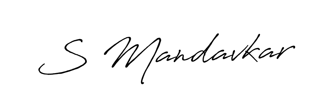 How to make S Mandavkar signature? Antro_Vectra_Bolder is a professional autograph style. Create handwritten signature for S Mandavkar name. S Mandavkar signature style 7 images and pictures png