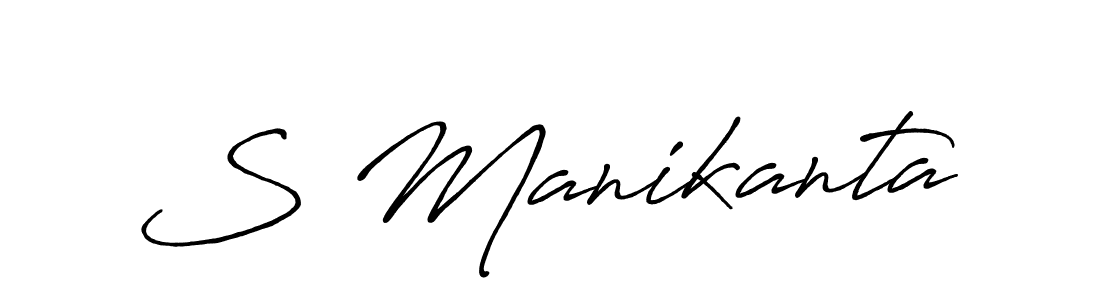 You can use this online signature creator to create a handwritten signature for the name S Manikanta. This is the best online autograph maker. S Manikanta signature style 7 images and pictures png