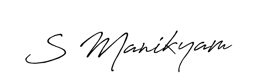 Make a short S Manikyam signature style. Manage your documents anywhere anytime using Antro_Vectra_Bolder. Create and add eSignatures, submit forms, share and send files easily. S Manikyam signature style 7 images and pictures png
