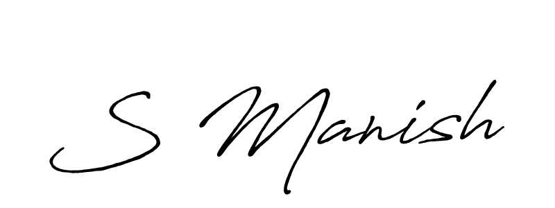 Once you've used our free online signature maker to create your best signature Antro_Vectra_Bolder style, it's time to enjoy all of the benefits that S Manish name signing documents. S Manish signature style 7 images and pictures png