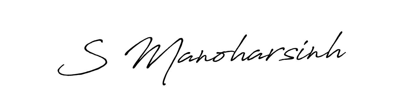 Make a beautiful signature design for name S Manoharsinh. Use this online signature maker to create a handwritten signature for free. S Manoharsinh signature style 7 images and pictures png