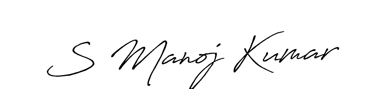 It looks lik you need a new signature style for name S Manoj Kumar. Design unique handwritten (Antro_Vectra_Bolder) signature with our free signature maker in just a few clicks. S Manoj Kumar signature style 7 images and pictures png